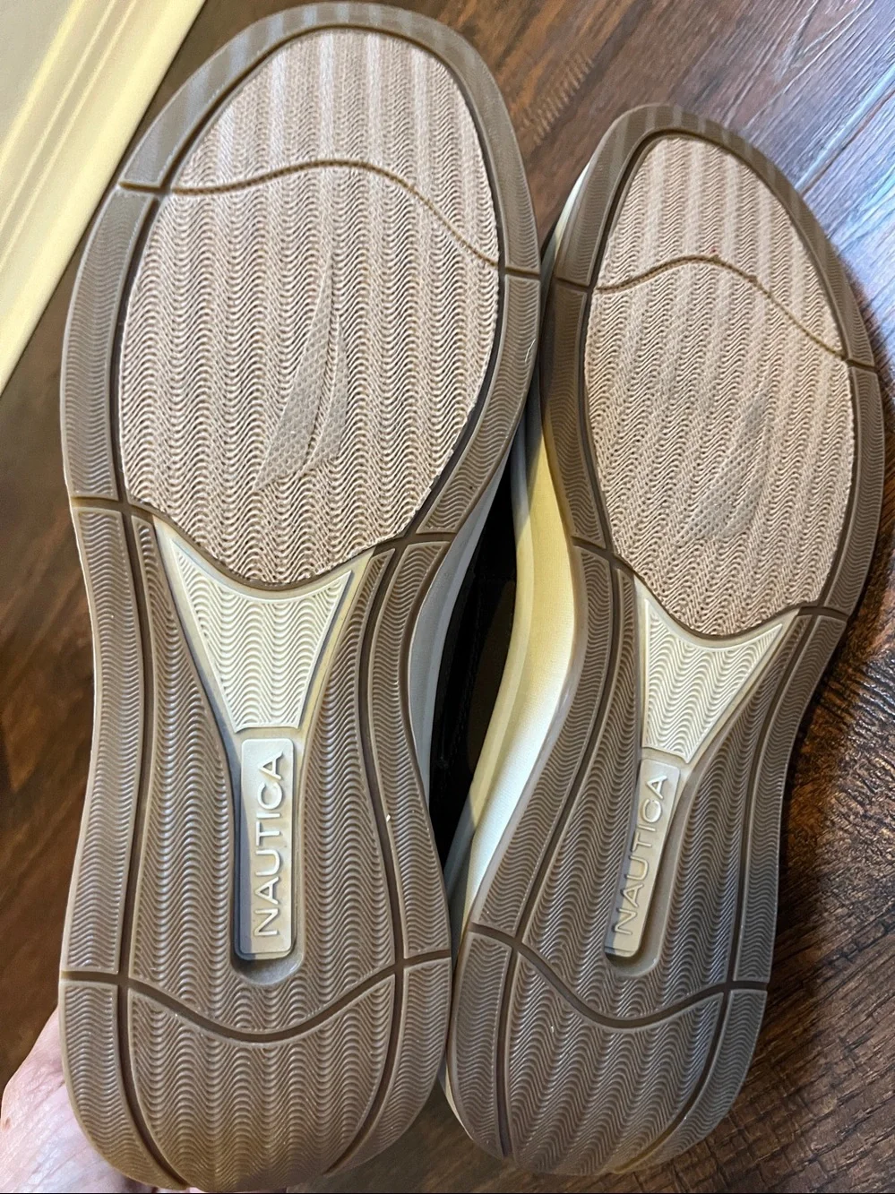 Nautica Men’s Zapatos Coffee Brown Cushion Relief Lace-Up  Boat Shoe Size 9.5